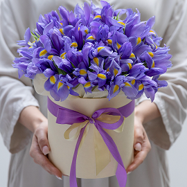 Box with Irises