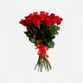 Bouquet of 15 red roses 150 cm
