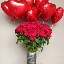 201 Red Rose and 10 Hearts