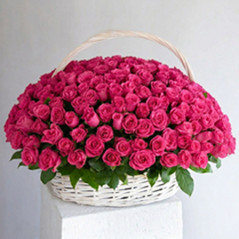 Basket 251 Raspberry Rose