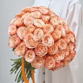 51 Роза 70 см Французская Персиковая