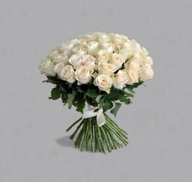 Cream Roses 45pcs (40cm)
