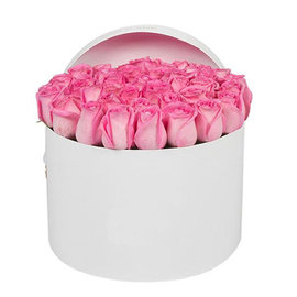 39 Pink Roses in a Box