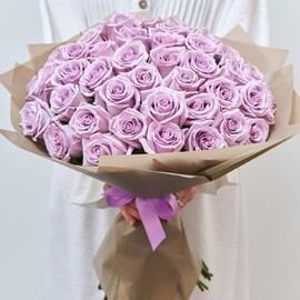 51 Роза 70 см Эквадорская Лиловая
