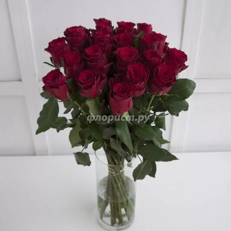 Bouquet of 19 Red Roses, standard