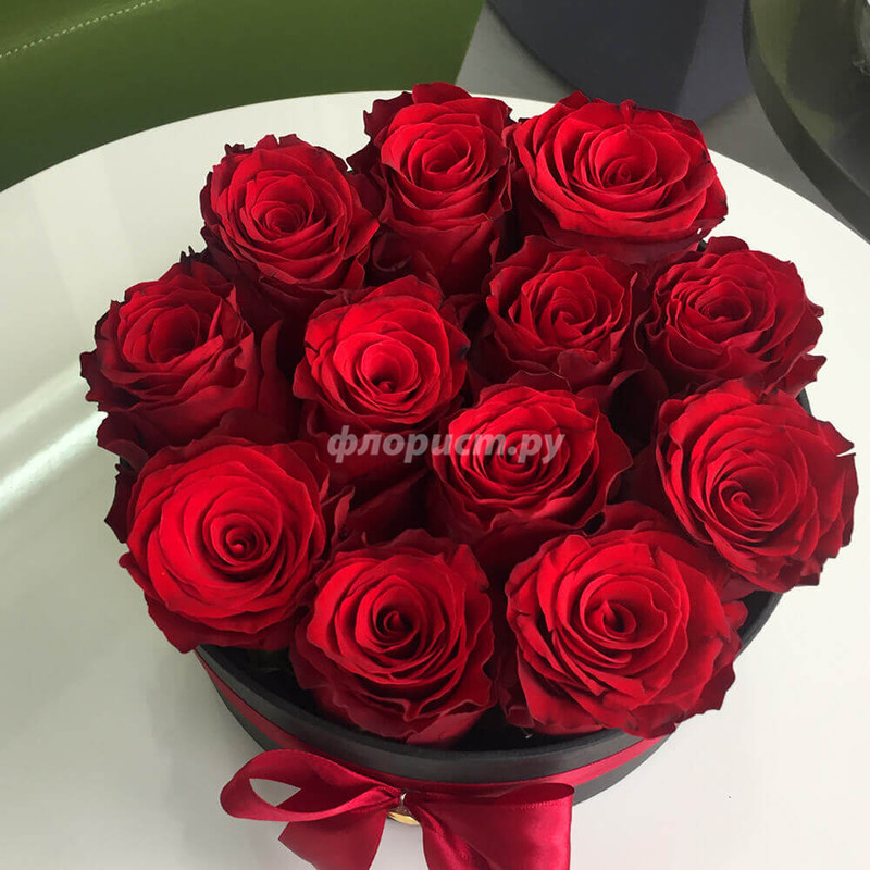 Passionate Red Roses in a Box, standard