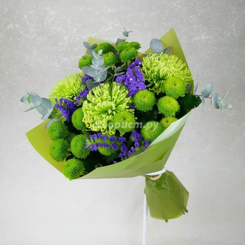 Green Bouquet with Chrysanthemums, standard