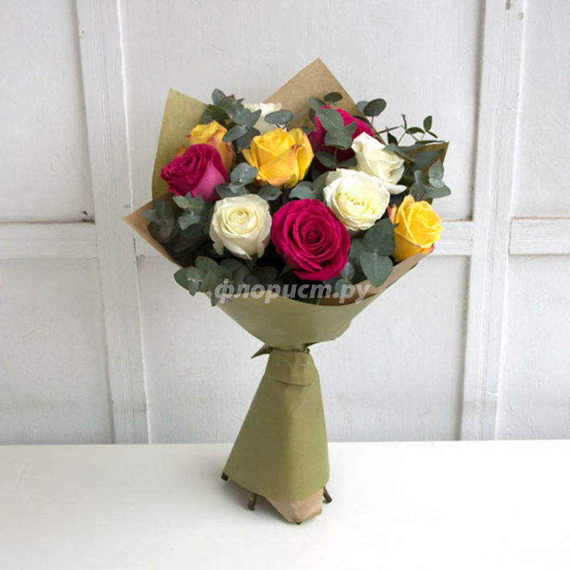 Rainbow Bouquet with Large Buds, standard