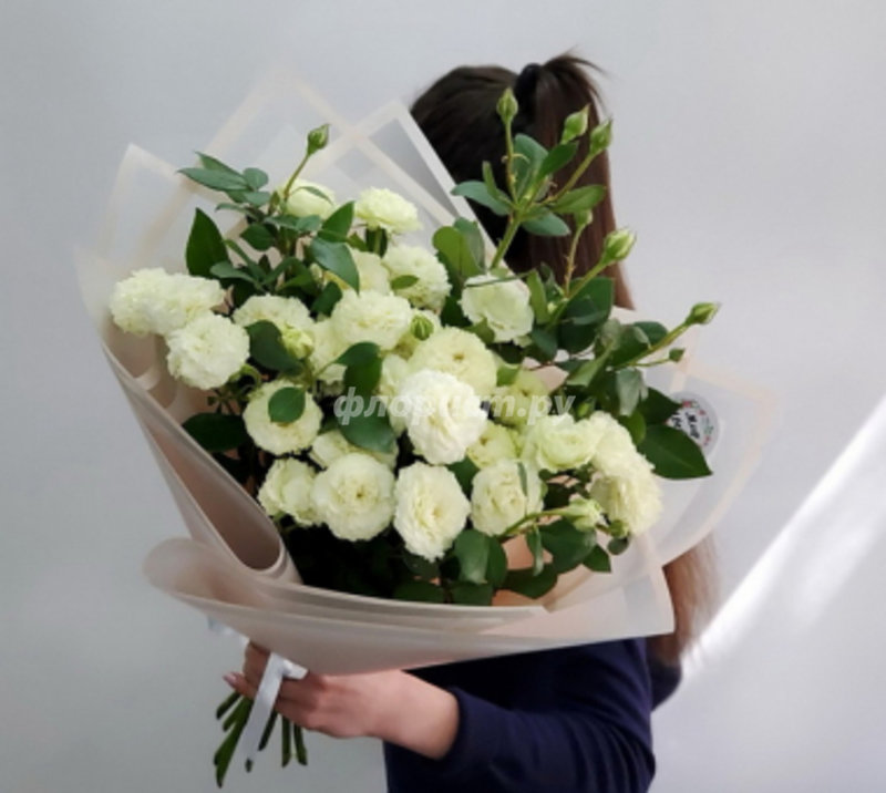 White Branched Roses, standard