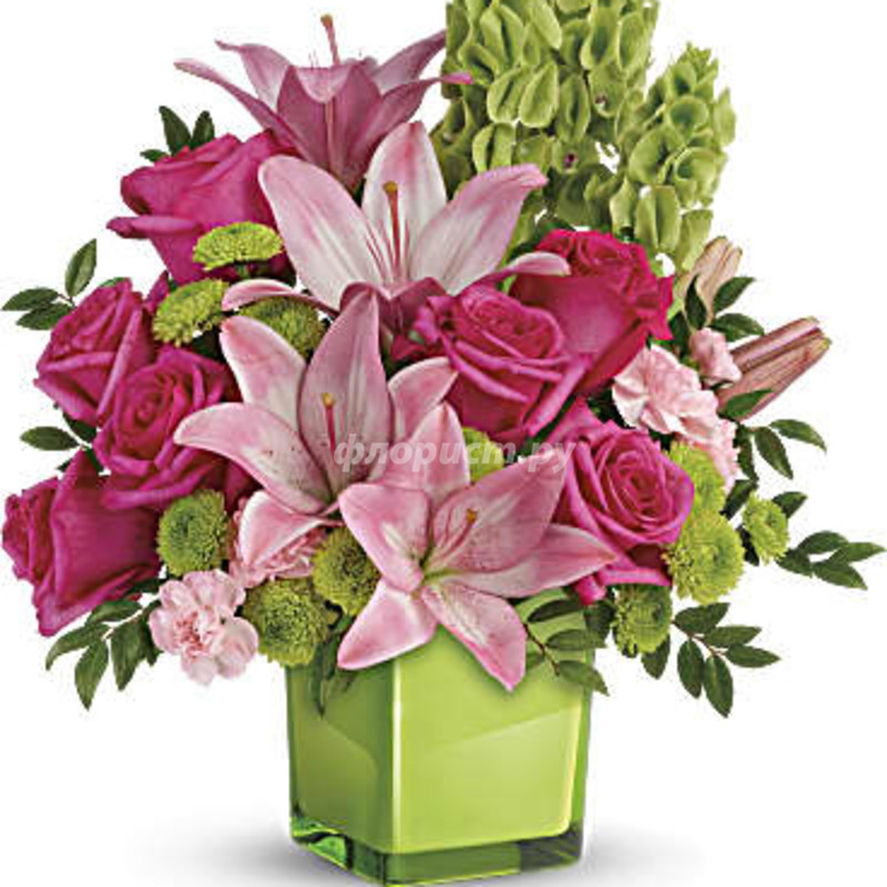 In Love With Lime Bouquet, deluxe