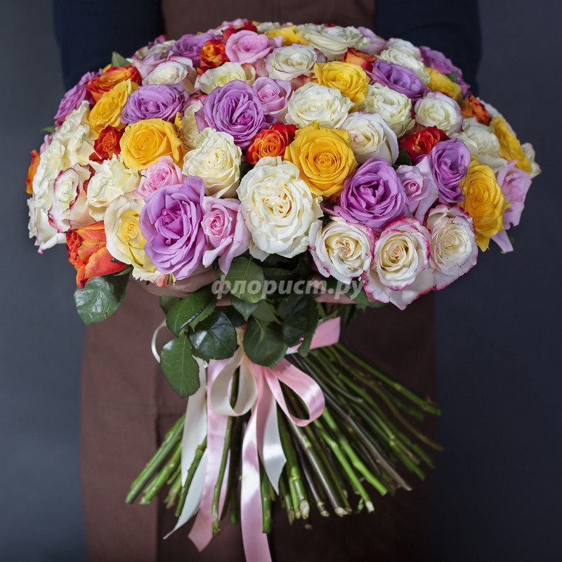 51 and 101 Ecuadorian Rose Mix, 101 stems