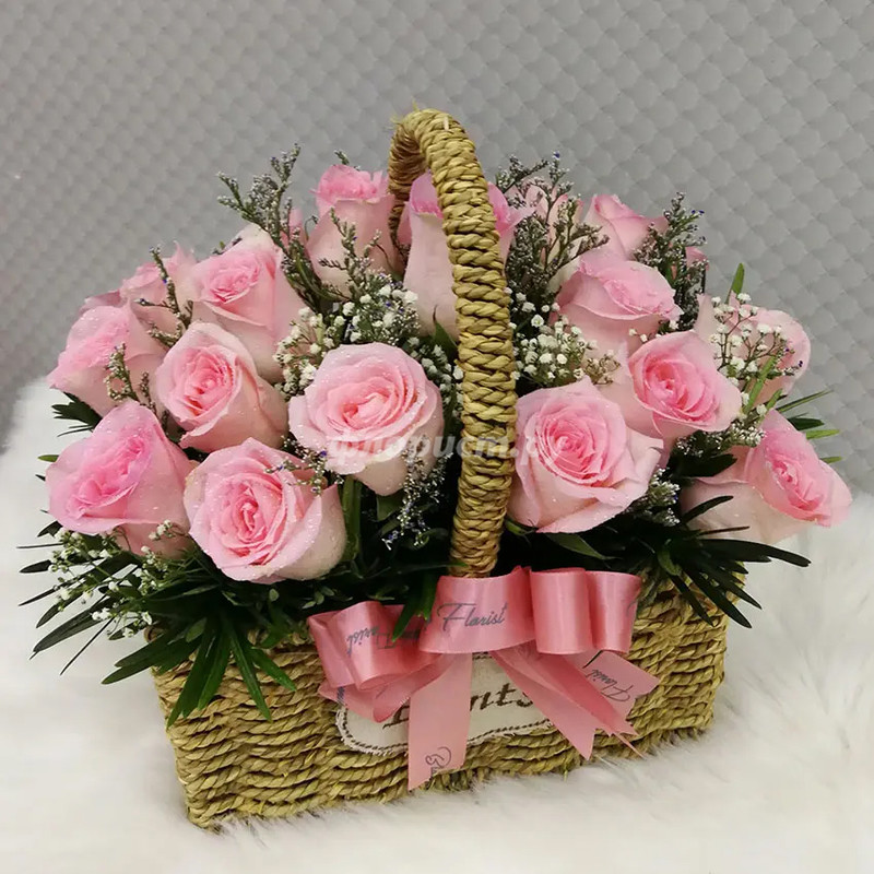 Pink Rose Basket, standard