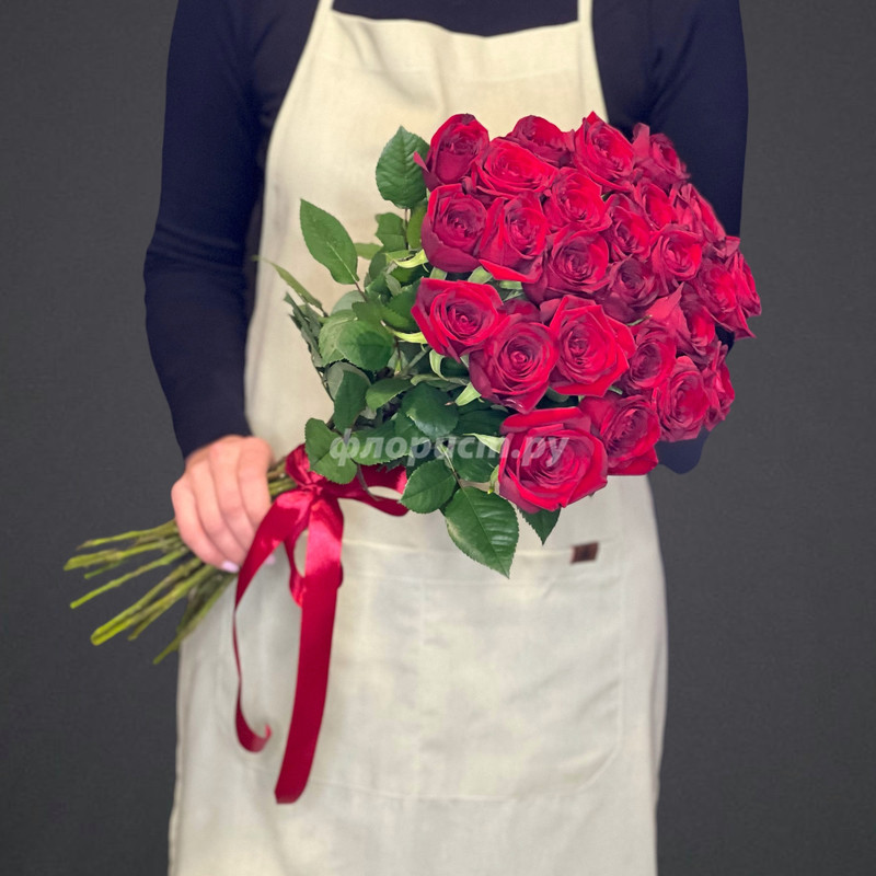Red Roses Bouquet, 25 stems