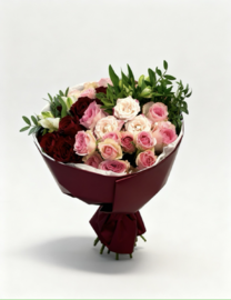 Bouquet of Crimson Dawn flowers