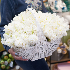 Basket with flowers "Fragrant spring"