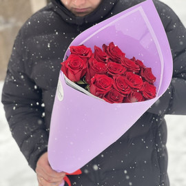 Bouquet of 15 imported roses