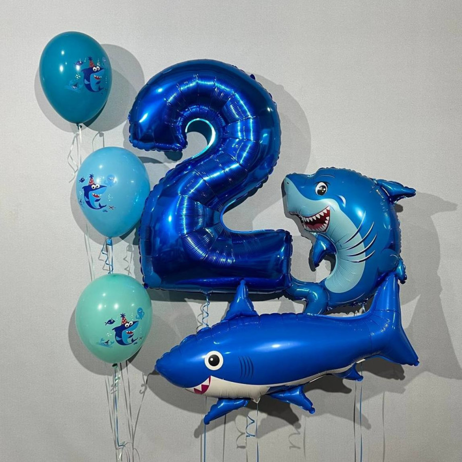 Shark balloons, vendor code: 333084005, hand-delivered to Moscow (inside  MKAD)