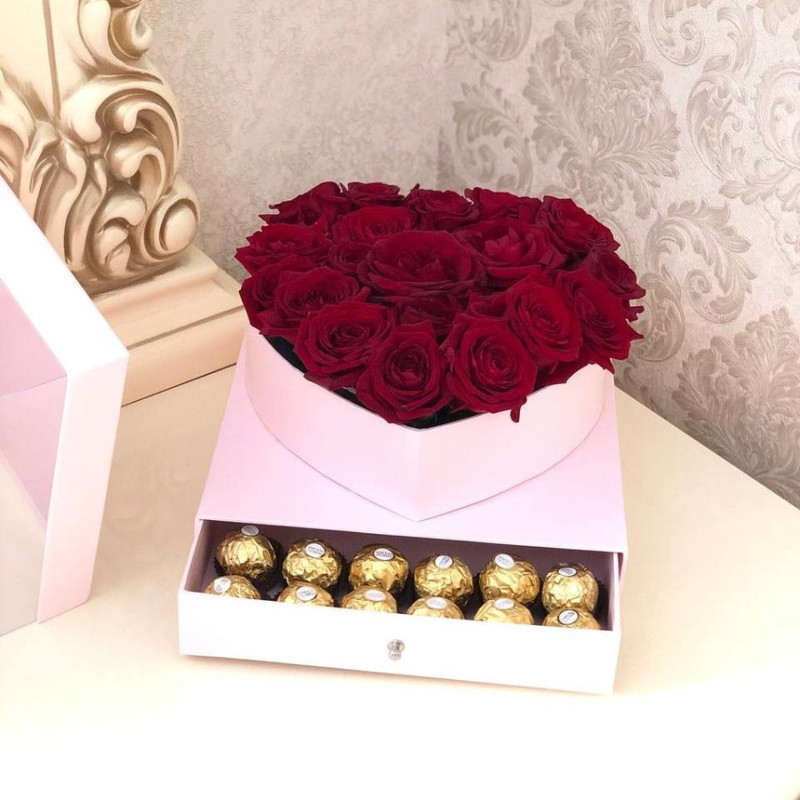 Bouquet in a box surprise, standart