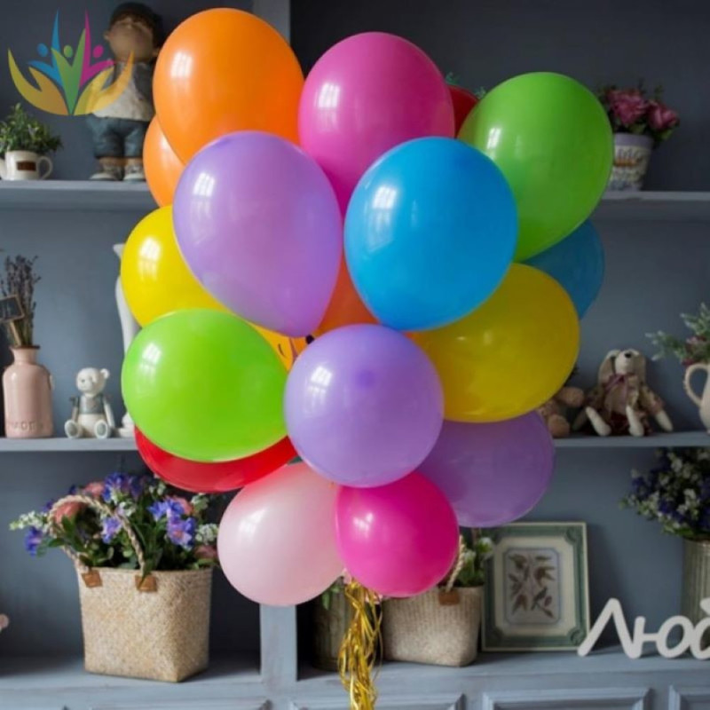 Latex balloons 15 pieces 14inch with helium and MIX processing, standart