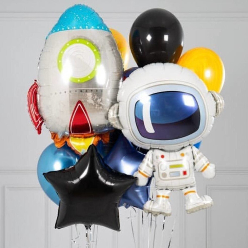 Воздушные шары на День космонавтики, стандартный