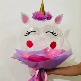 Bubble bouquet unicorn