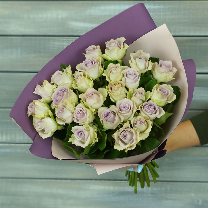 25 lilac roses per package (40 cm), premium