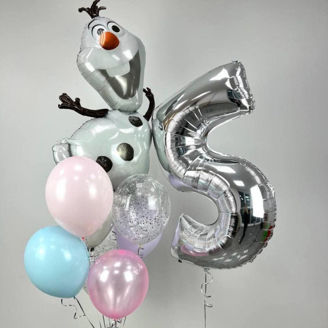 Воздушные шары на день рождения с Олафом, стандартный