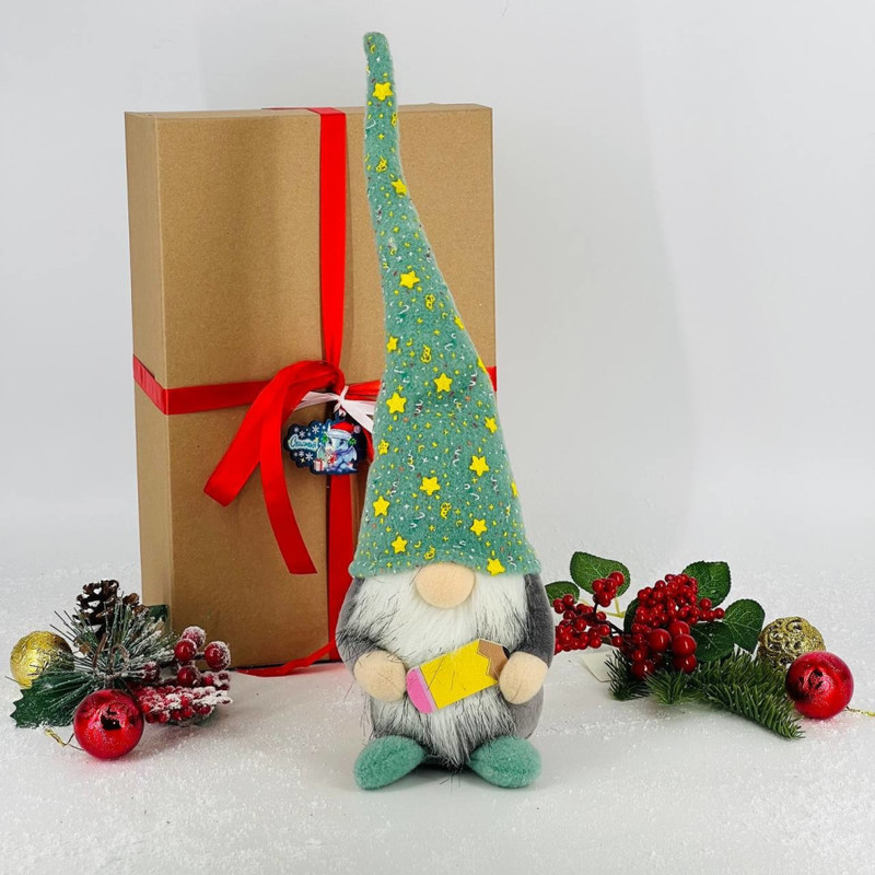 Gnome interior handmade doll gift for the New Year, standart