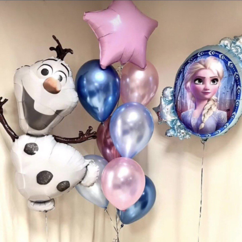 Balloons for girls "Cold heart", standart