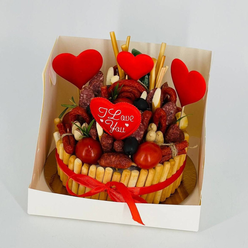 Bento cake sausage gift for February 14, standart