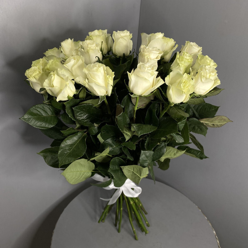 Elite white roses, standart