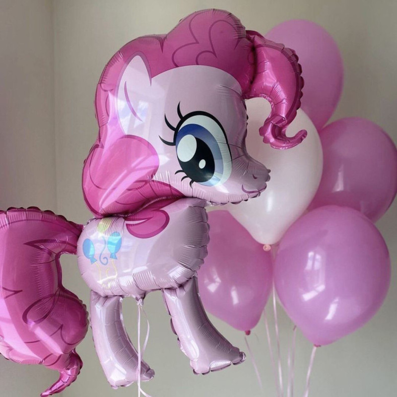 Balloons for a girl with a pony Pinkie Pie, standart