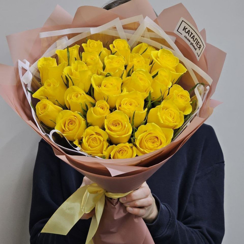 bouquet of yellow roses, standart