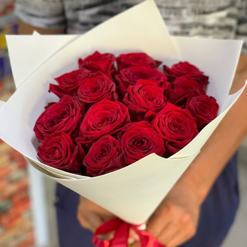 15 red roses, standart
