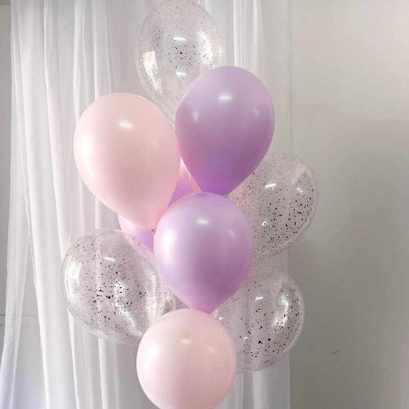 Set of 11 pastel balloons, standart