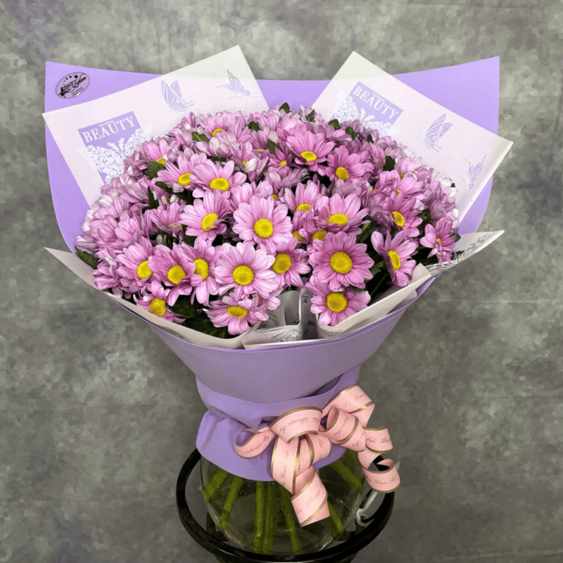 Bouquet of 15 chrysanthemums 0064175, standart