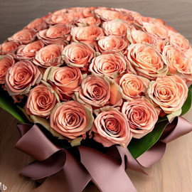Premium Ecuadorian Rose paloma 60 cm in craft