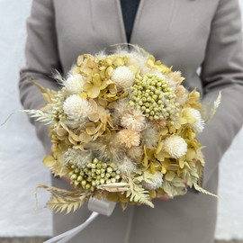 Bridal bouquet of dried flowers Love forever