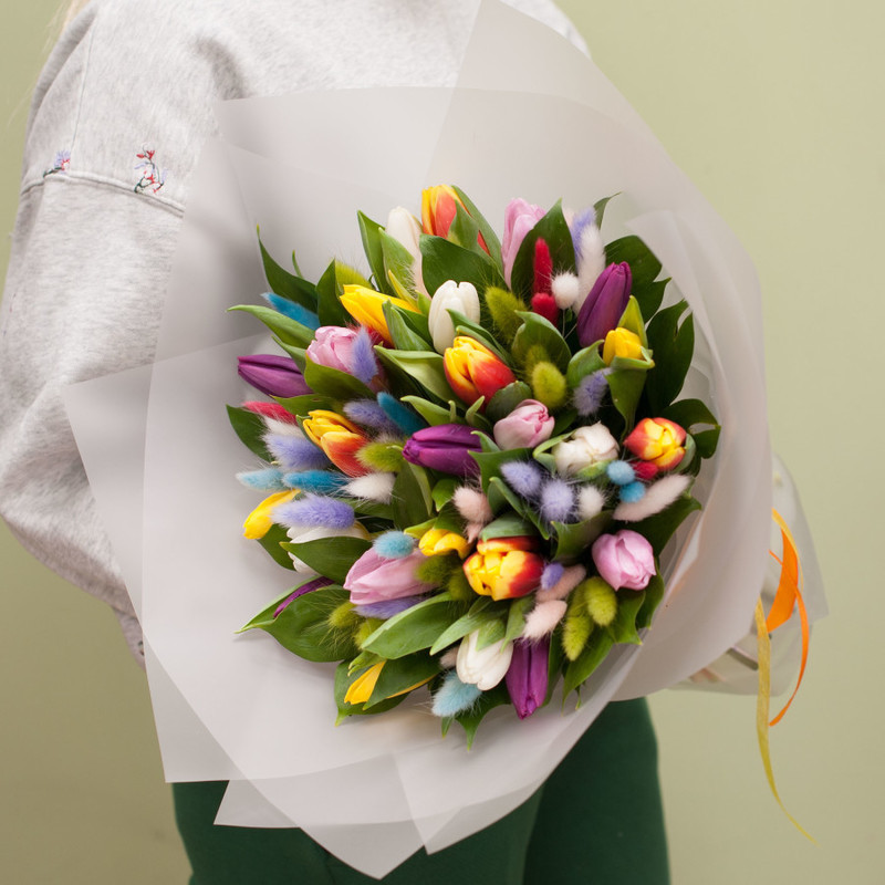 Bouquet of tulips "Confetti", standart