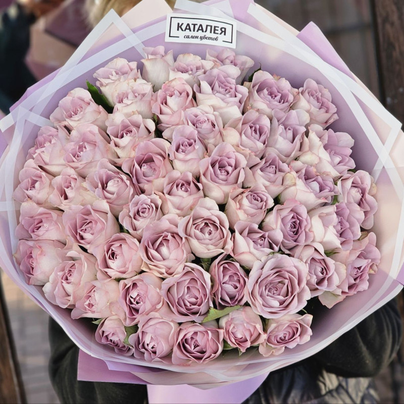 bouquet of 51 lilac roses, standart