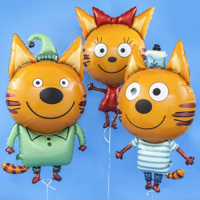 Воздушные шары фигуры Три кота, стандартный