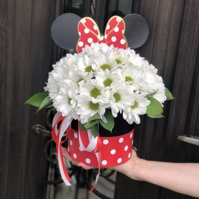 Minnie Mouse bouquet with daisies, standart