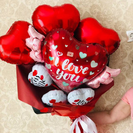 Bouquet of balloons "I love you"