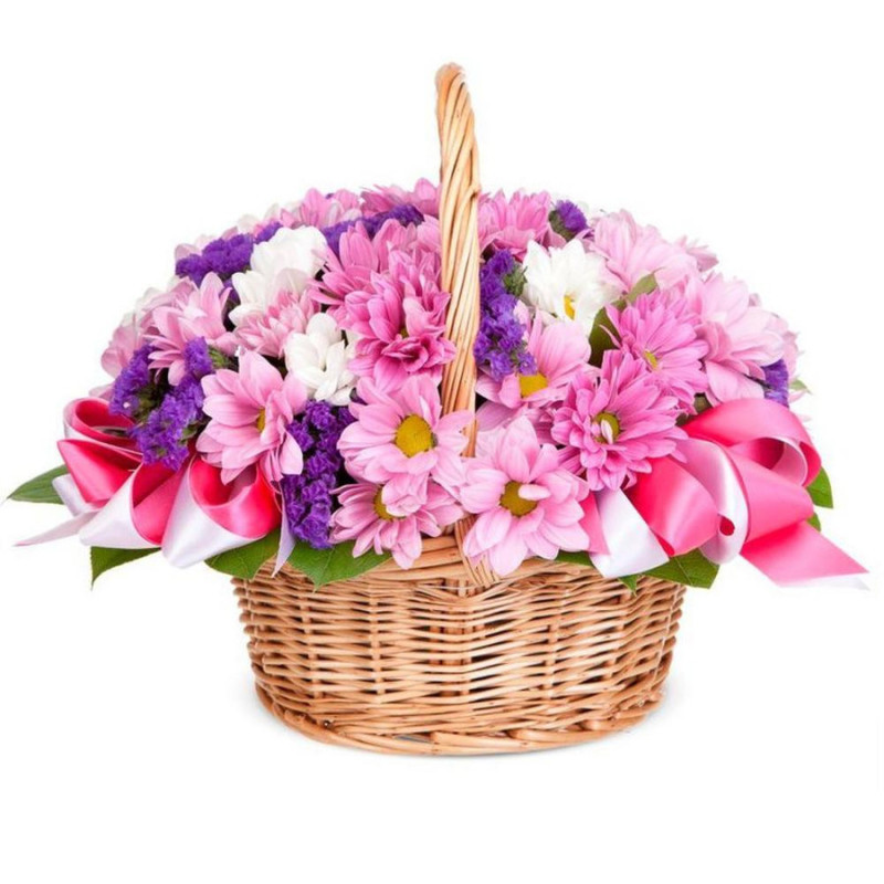 Basket with chrysanthemum, standart