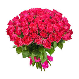 Bouquet of 51 crimson Kenyan roses