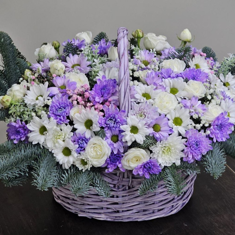 basket with chrysanthemum, standart