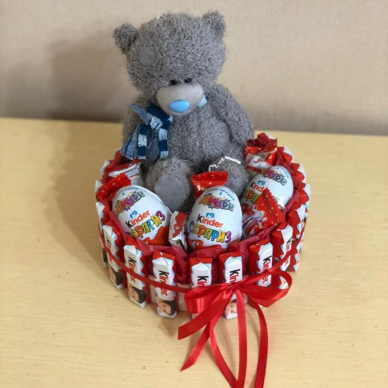 Sweet gift with Teddy bear, standart