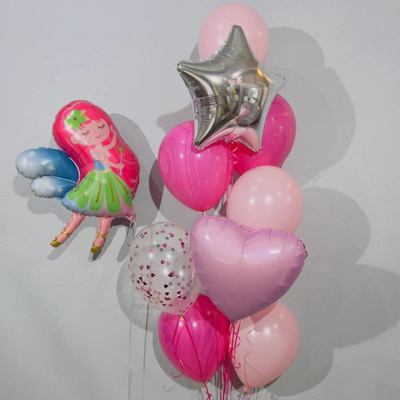 Набор воздушных шаров для девочки, стандартный