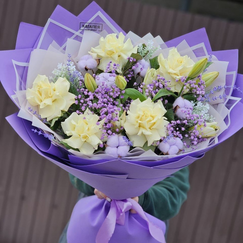 bouquet mix with lilies, standart