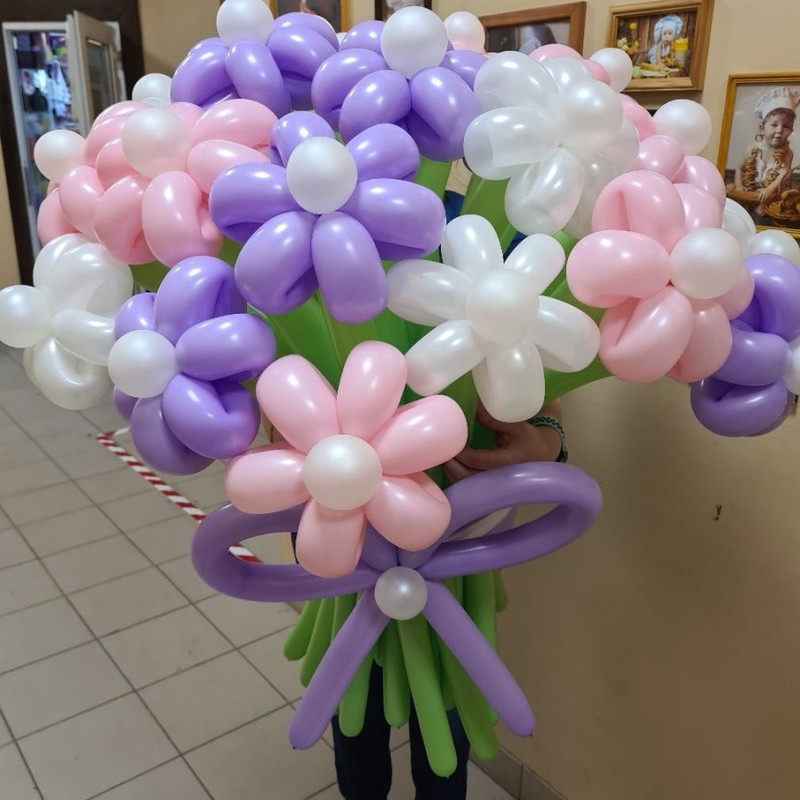 Bouquet of chamomile balloons 19 pcs, standart